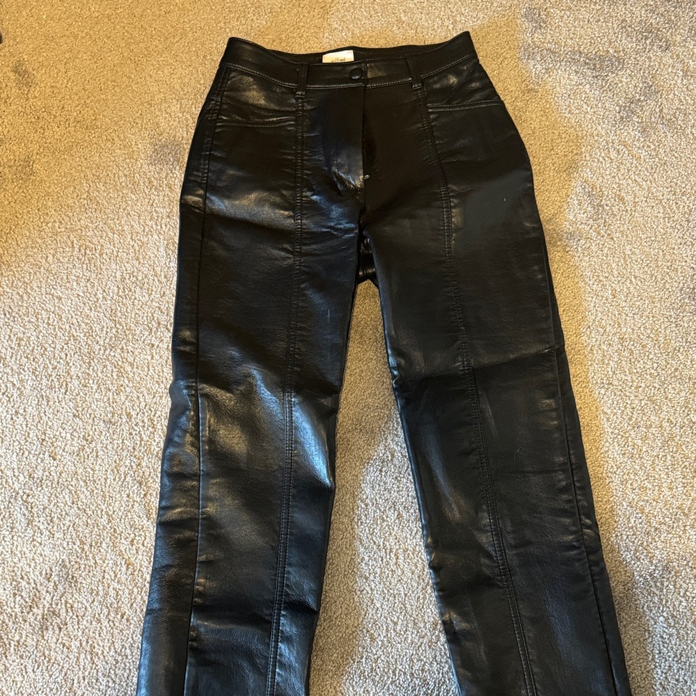 Wilfred Midnight Black Straight Leg Trousers